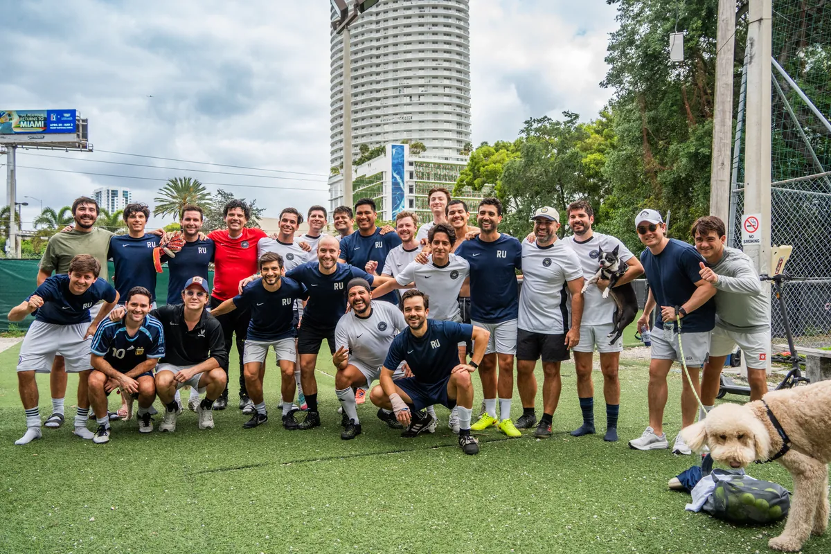 The CFL community together on a Miami pitch after a match day